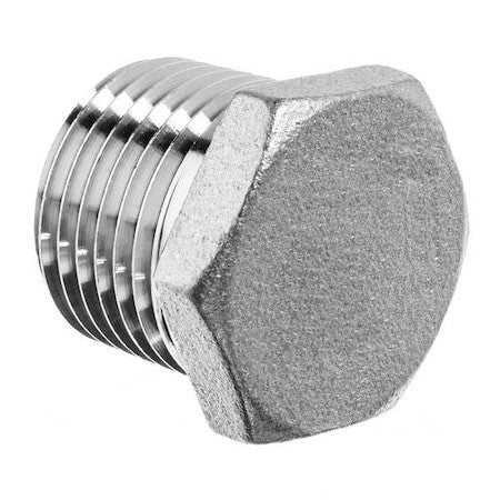 Zoro Select Zusa-Pf-7551 Hex Head Plug,316 Ss,3/8",M Bspt