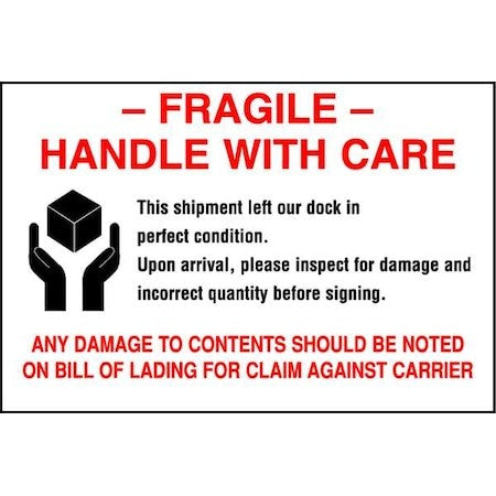 Tapecase 16U799 Shipping Labels,6 In. W,4 In. H,Pk500