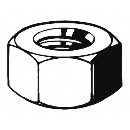 Zoro Select M01300.640.0001 Hex Nut, M64-6.00, Steel, Class 8, Zinc Plated, 51