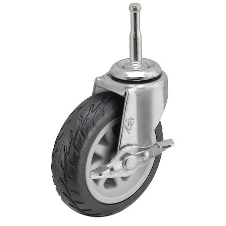 Shepherd Hardware Pre30302zn-Nomb 3" X 13/16" Rubber No-Matic Swivel Caster,