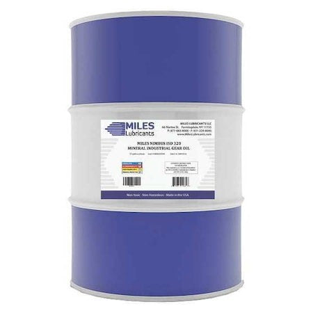 Miles Lubricants M00600501 55 Gal Gear Oil Drum 320 Iso Viscosity, 90W Sae,