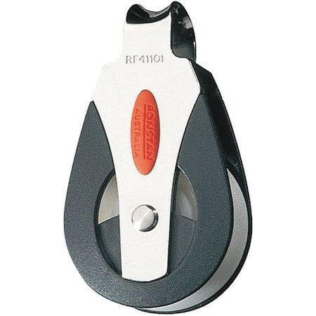 Ronstan Rf41101 Pulley Block, Fibrous Rope, 880 Lb Max Load, Painted
