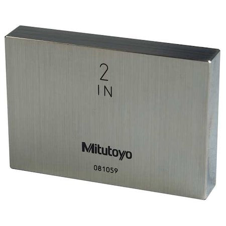 Mitutoyo 611202-531 Gage Block,Rect,Steel,2.00 In,Asme 0