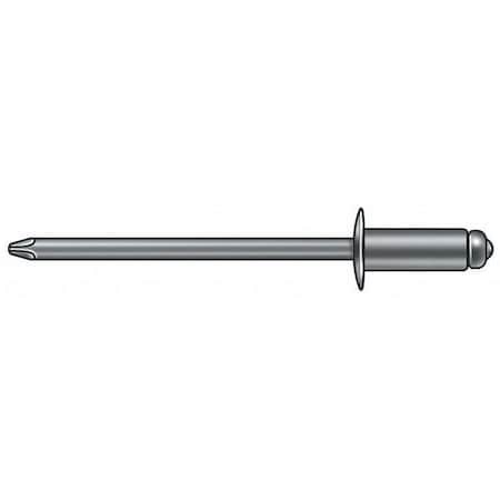 Stanley Engineered Fastening Ad812bs203 Blind Rivet, Dome Head, 1/4 In Dia.,
