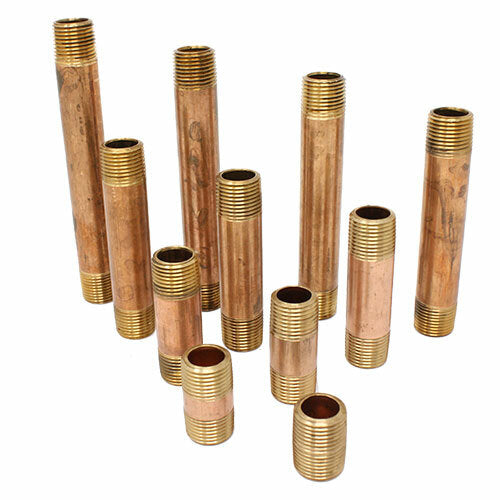 Brass Nipple 1/8" x 3/4" (Close) Schedule 40 Male Thread MIP (Lot of 20)