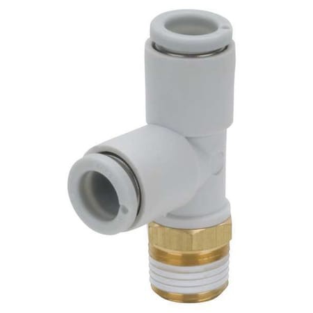 Smc Kq2y08-03As Male Run Tee, Mbspt X Push-To-Connect X Push-To-Connect, 8Mm