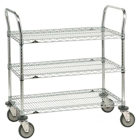 Metro 3Spn33abr -1Pk/25 Wire Cart,18 In. W,36 In. L,Steel