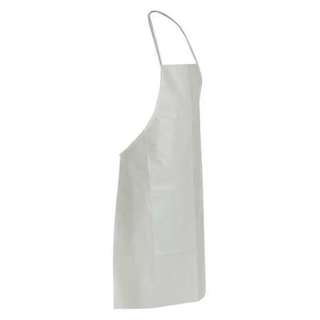 Dupont Ty273bwh000100vp Bib Apron. 28" X 36". Neck Loop, Waist Ties. White. Uni