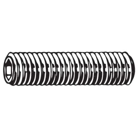 Zoro Select U07845.037.0075 Socket Set Screw,Oval,3/8-16X3/4,Pk100