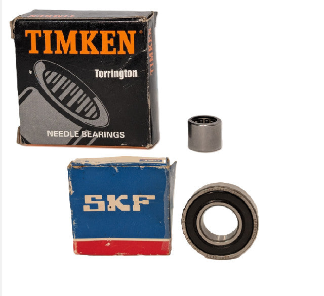 Lot of 2 Bearings: Timken Torrington HK1012, SKF Explorer 6004-2RSH