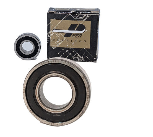 Lot of 2 Assorted Bearings: Peer 99R6 Radial, SKF 6004-2RSH