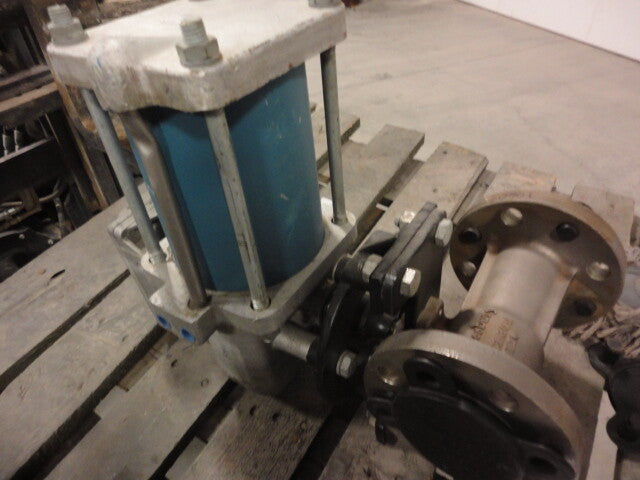 Ball Valve JAMESBURY 2" 300 RF Flanged RP 316 Stainless Steel W/ Actuator 