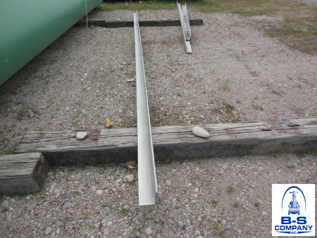 ANGLE 304 Stainless Steel Structural 4" angle x 1/2" thick x 14'-11" long 12.8#