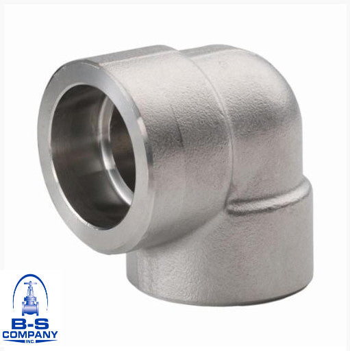 Forged Duplex Stainless 90 Degree Elbow 2" 3000 Socket Weld F51/F60 Alloy 2205