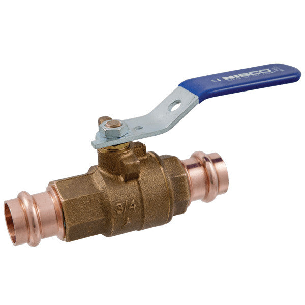 3/4" Press x Press Ball Valve Bronze Ball Valve NIBCO PC-585-70 MPN: NF84C08