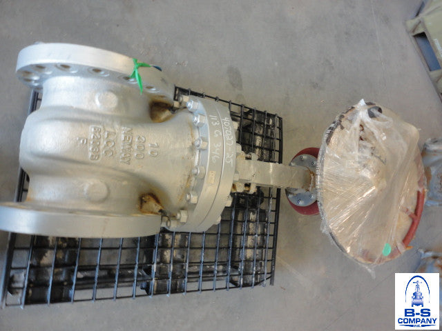NEWAY Gate Valve 10" 300 RF Flanged LCC x Stainless Trim 10G3RC12-NC-000 w/ MTRs