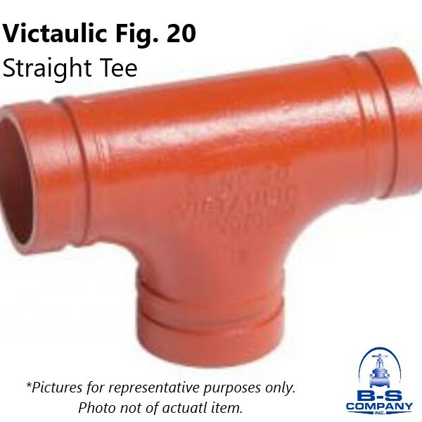 4" Victaulic Style 20 Tee Grooved IPS Pipe Fitting 