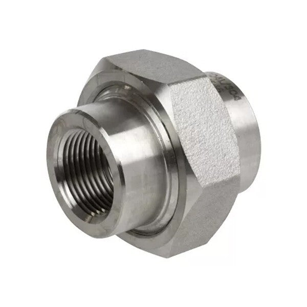UNION 1" Class 3000 Socket Weld End Forged 304-L Stainless Steel Pipe Fitting