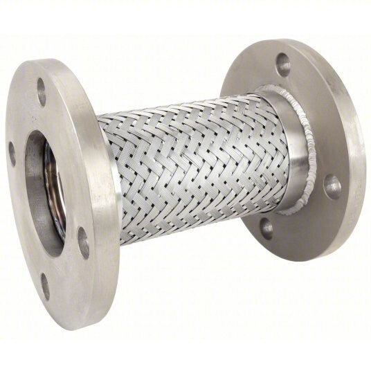 Flexible Connector 1-1/2" Class 150 RF Flange X 12" Long Stainless Steel Braided