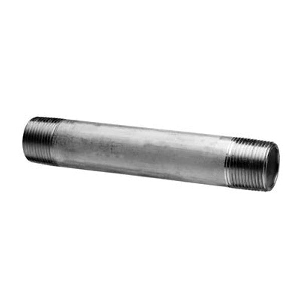 Pipe Nipple 2" Schedule 160 x 3" Long Thread Both End (TBE) 304 Stainless Steel