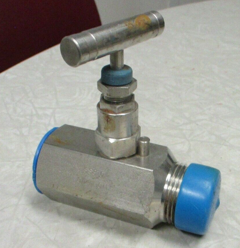 1" Class 10,000 PSI MxF NPT Stainless Steel Needle Valve CHEMOIL SPV-16M16FT