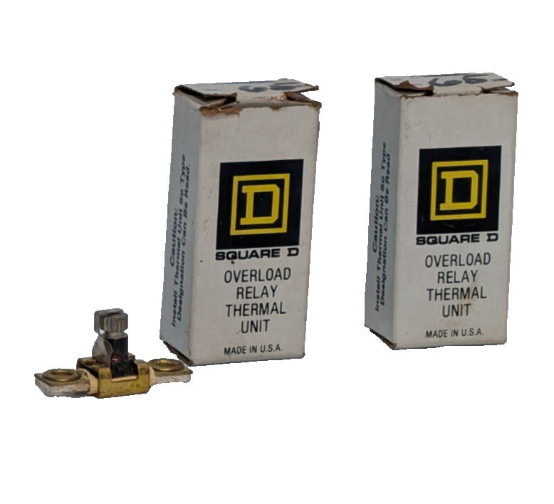 Lot of 2: Square D A.65 Overload Relay Thermal Units, Made in USA