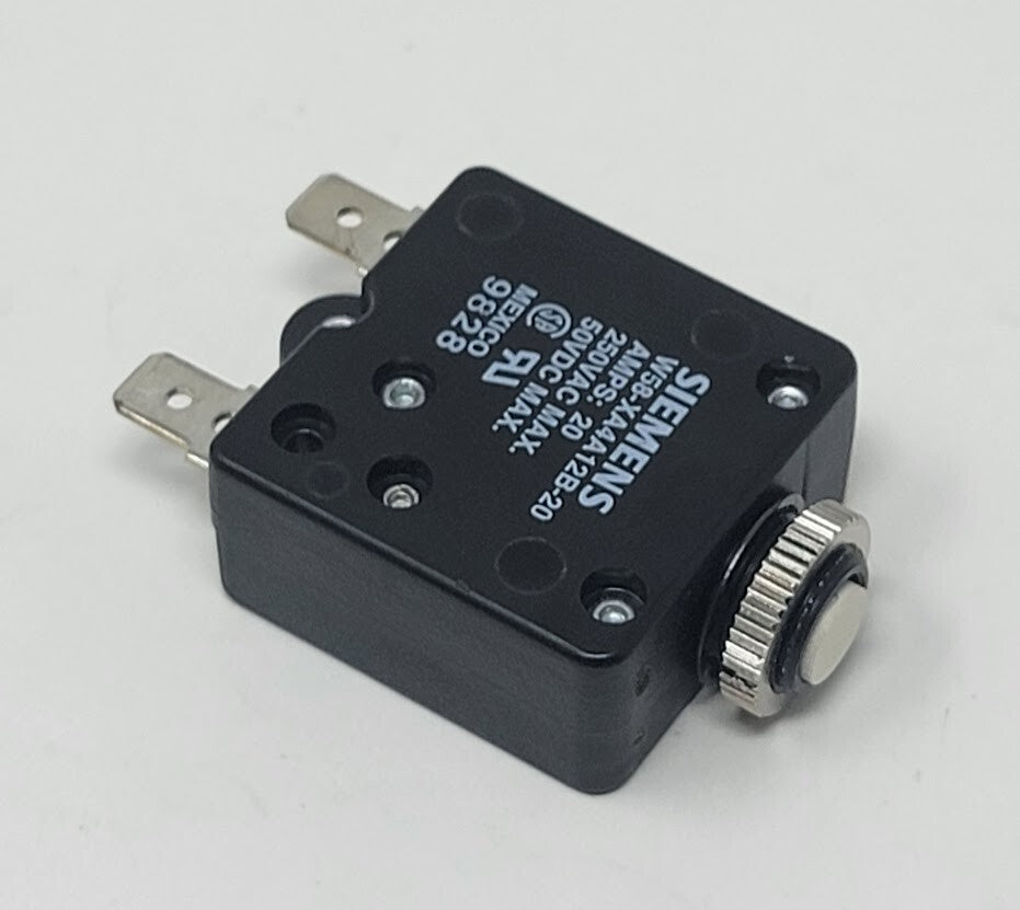SIEMENS P&B - W58XA4A12B-20 - Circuit Breaker, Thermal, 1P, 250VAC 50VDC 20A New