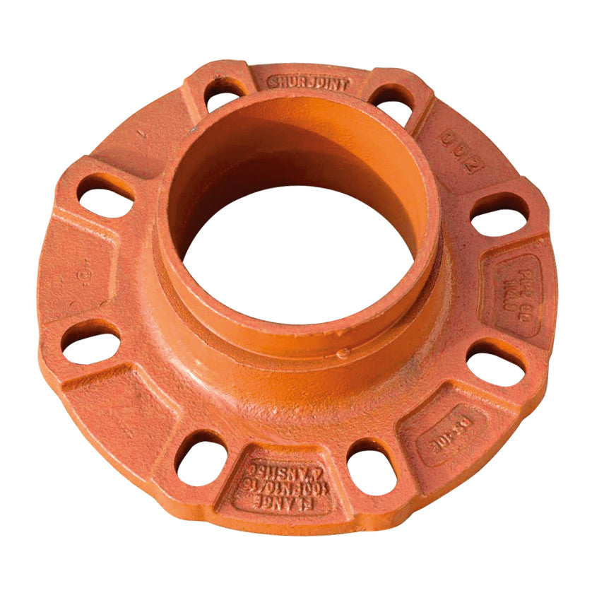 Shurjoint 6" Style 7180 Flange Adapter Class 125-150 RF Flange x Grooved End
