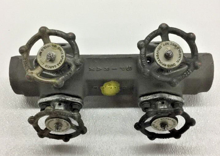 SPIRAX SARCO MSC-04 Manifold Valve 1-1/2" Socket Weld Ends, (4) 1/2" NPT Ports