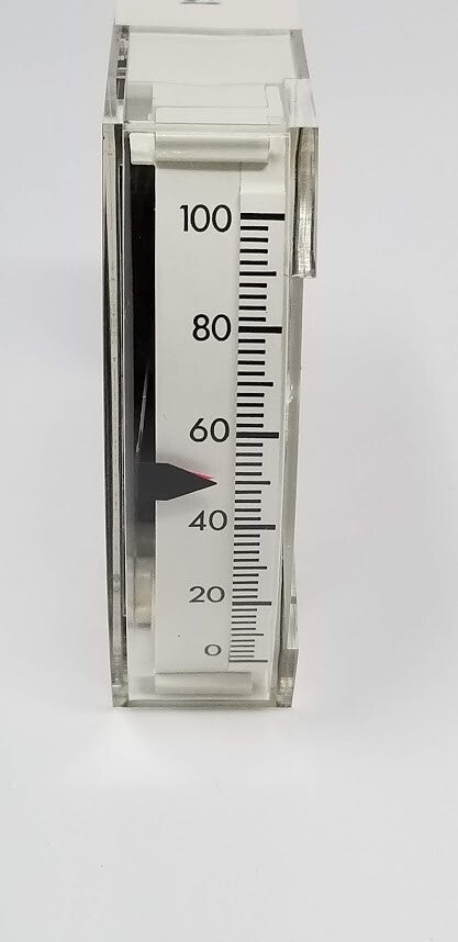 INTERNATIONAL INSTRUMENTS Model 1136  Edgewise Meter, DC 200uA, Zero-Center New