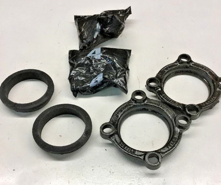 4" Mechanical Joint Ductile Gland Kit W/ Gasket & T-Bolts (2 Pack) / Tyler