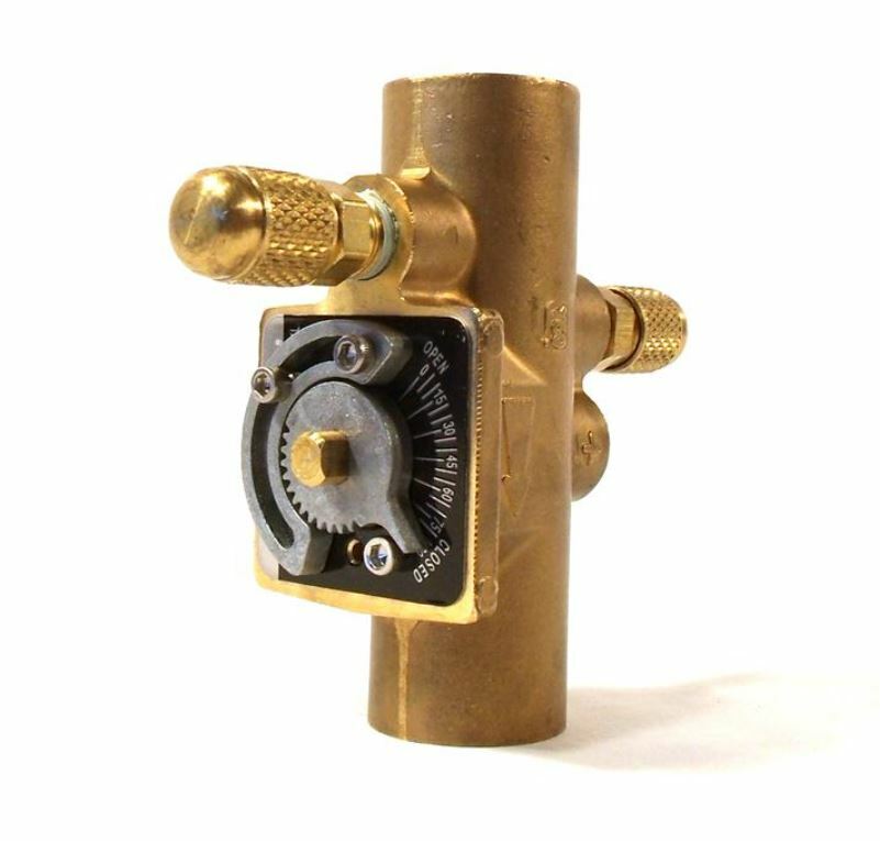 TACO Balancing Valve 1-1/4" Sweat Ends | Teflon Seat | Brass | 300 PSI @ 250F