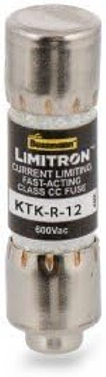 BUSSMAN KTK-R-12 FAST ACTING FUSE 600 VAC 12 AMP LOT OF 10
