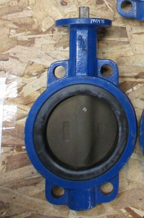 WAFER BUTTERFLY VALVE 5" 125 PSI Rubber Seat, Bronze Disc, Bare Stem ABZ VALVE