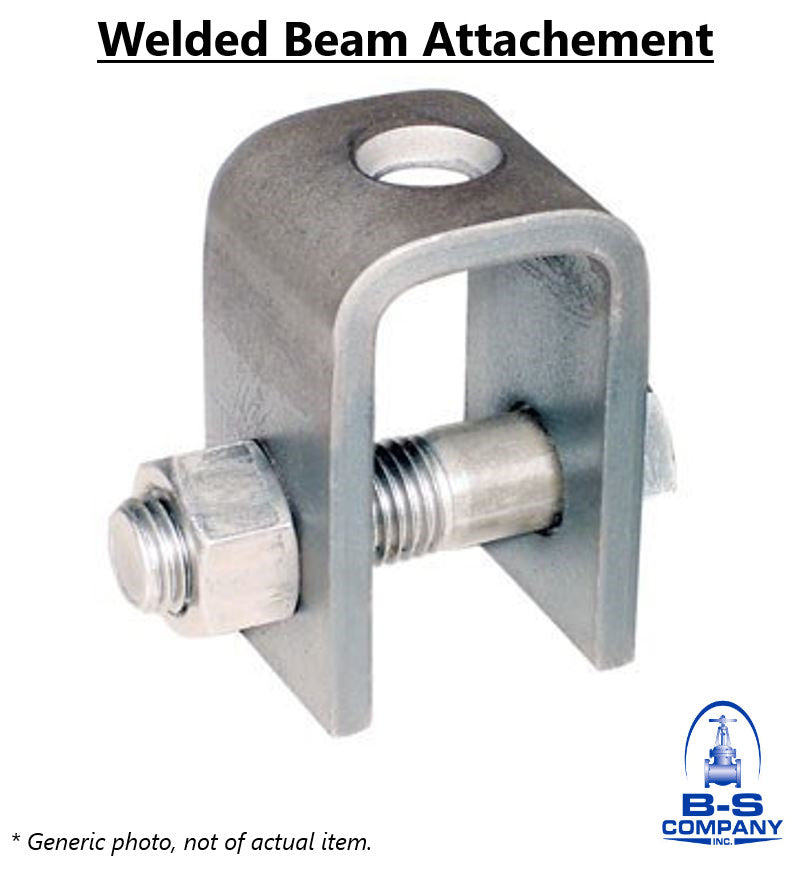 Welded Beam Attachment | 3/4 in Gray Protective Paint | Pipe Hangers & Supports
