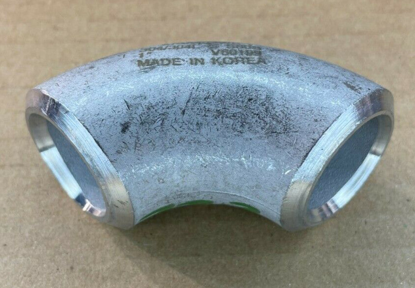 1" Schedule 80 Long Radius 90 Degree Elbow 304/304L Stainless Steel Butt-Weld