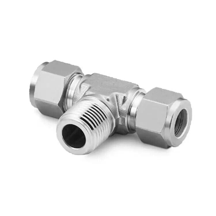 HOKE GYROLOK 4TTM4-316 Male Branch Tee 1/4" Comp X 1/4" Male NPT Tubing Fitting