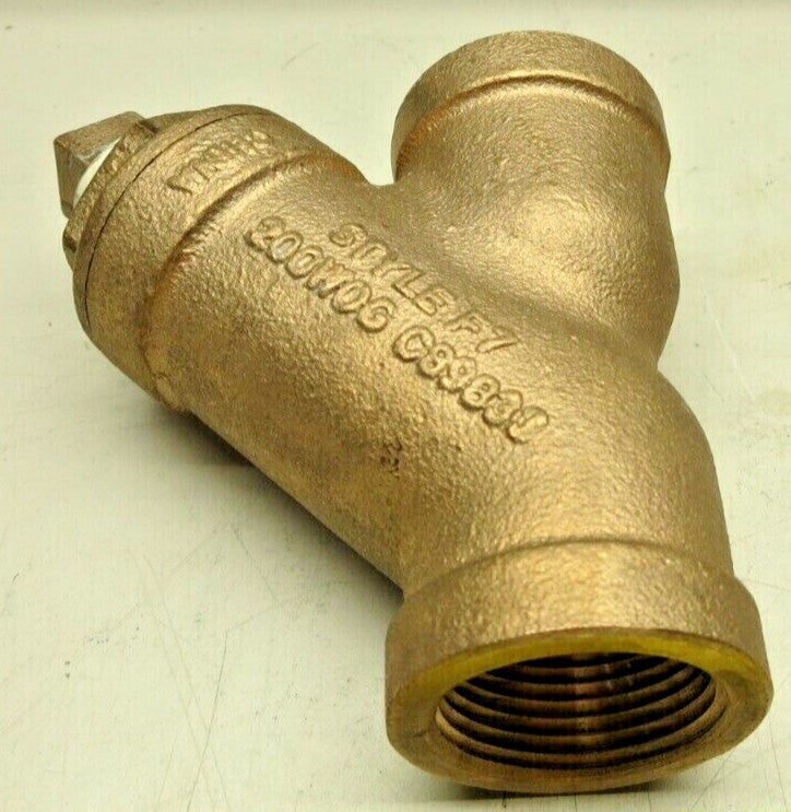 KECKLEY Style F7 Bronze Y-Strainer 1" Female Thread NPT Ends 125-SWP / 200-WOG